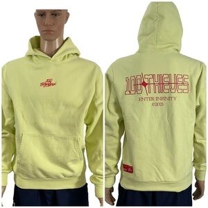 100 Thieves Enter Infinity Hoodie Lemonade Medium Made USA 2021